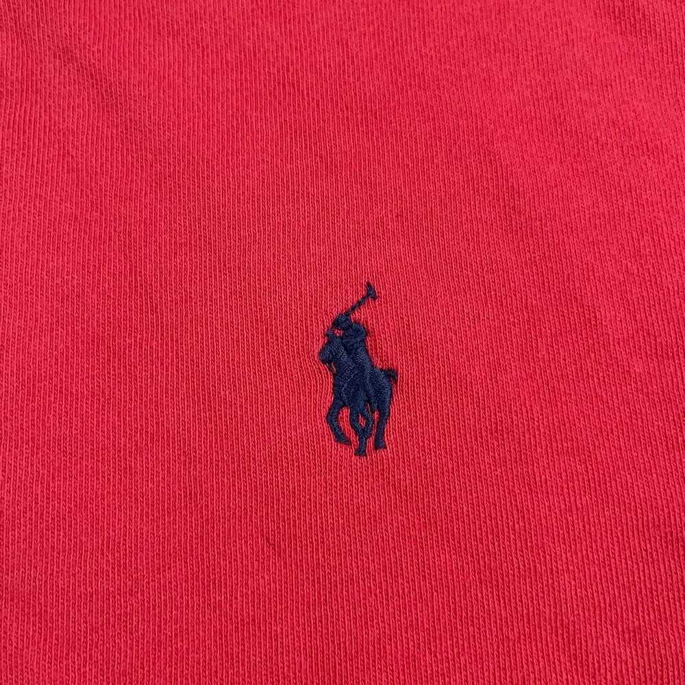 Polo Ralph Lauren Polo Shirt Mens 2XL XXL Red Jersey Knit‎ Blue Pony Preppy